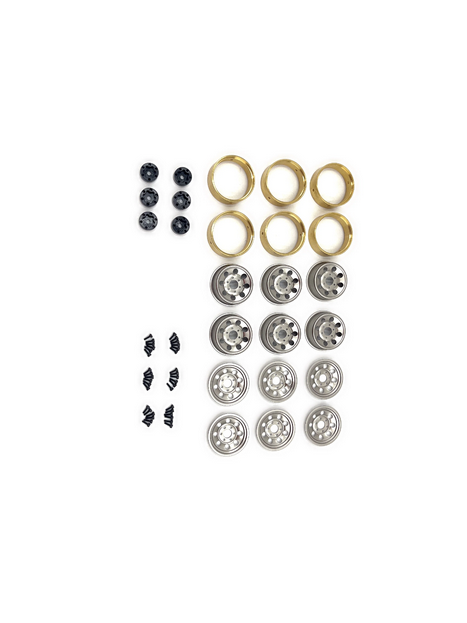 HobbyPlus 1.2 Steelie Bead Lock Wheel (Silver) For Arktos 6x6 240479