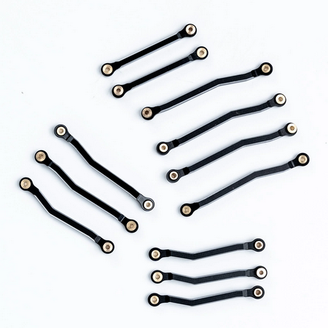 HobbyPlus Aluminum High Clearance Link (Black) For Arktos 6x6 240474