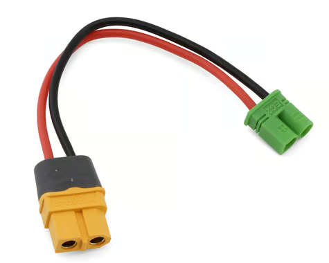 EcoPower XT60 to EC2 Charge Lead (Female XT60 to Male EC2) (4.5&quot;) (14AWG) ECP-1530