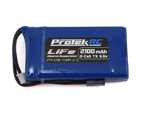 ProTek RC LiFe Futaba Transmitter Battery Pack (6.6V/2100mAh) (3PV/4PK/4PM/4PLS/4PX/4PV/7PX/7PXR/10PX/16SZ) PTK-5188