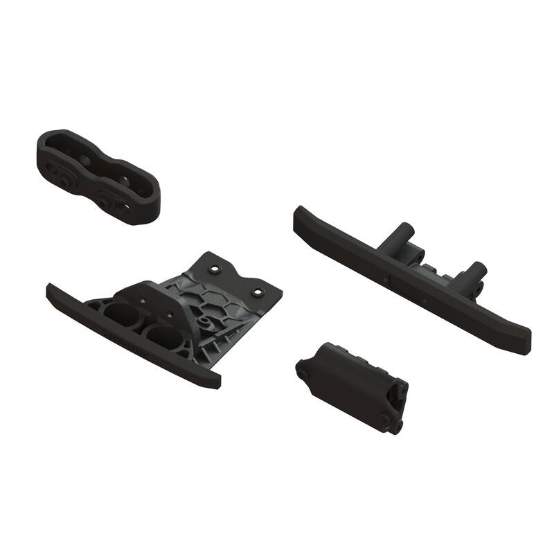 Arrma Lower Skid And Bumper Set: Black ARA-1547