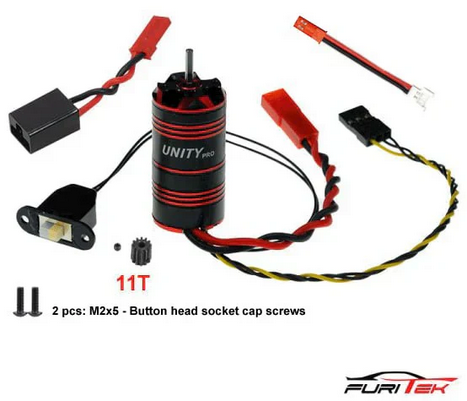 FURITEK UNITY PRO 3500kv 2-in-1 Micro FOC Brushless System for HobbyPlus CR-18P EVO-PRO FUR-2576