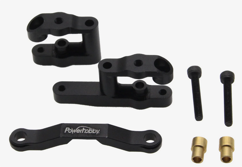 Powerhobby Aluminum Steering Set Black for Arrma GROM / Losi Nascar PHB6566Black
