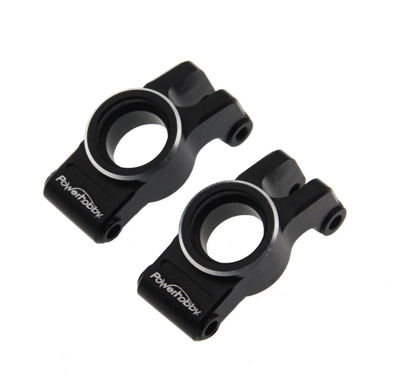 Powerhobby Aluminum Rear Hubs Black for Arrma Granite / Typhon GROM PHB6567Black