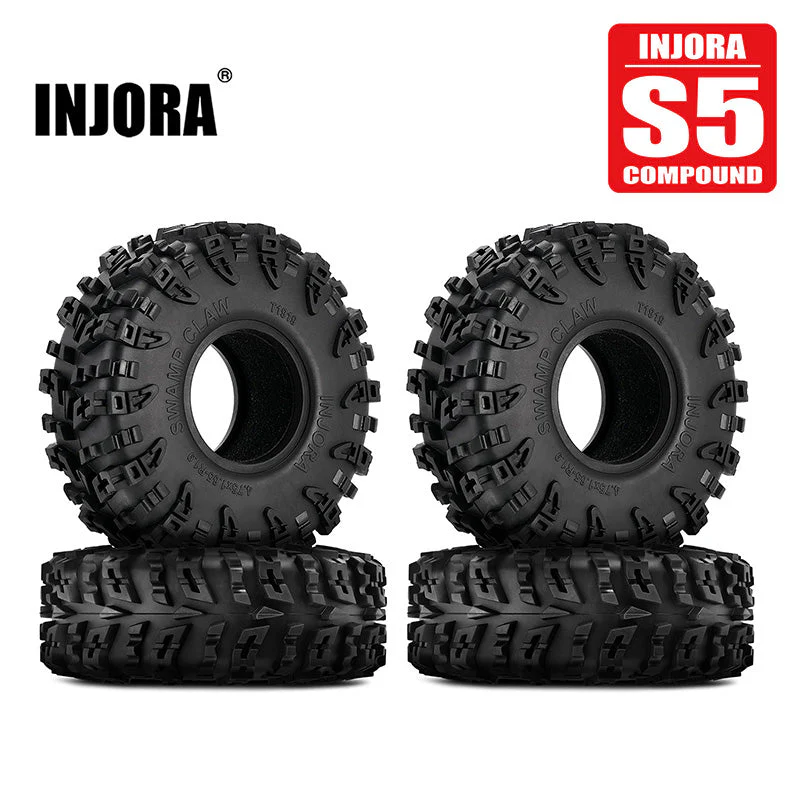 INJORA S5 Swamp Claw 1.9&quot; 4.75&quot; OD M/T Tires (4) (120*42mm) YQT-1919-S5