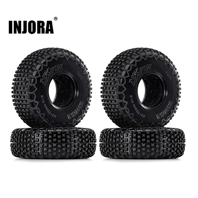 INJORA 1.0&quot; XHX Pin Tires (4) (60*20mm) YQT-1022P