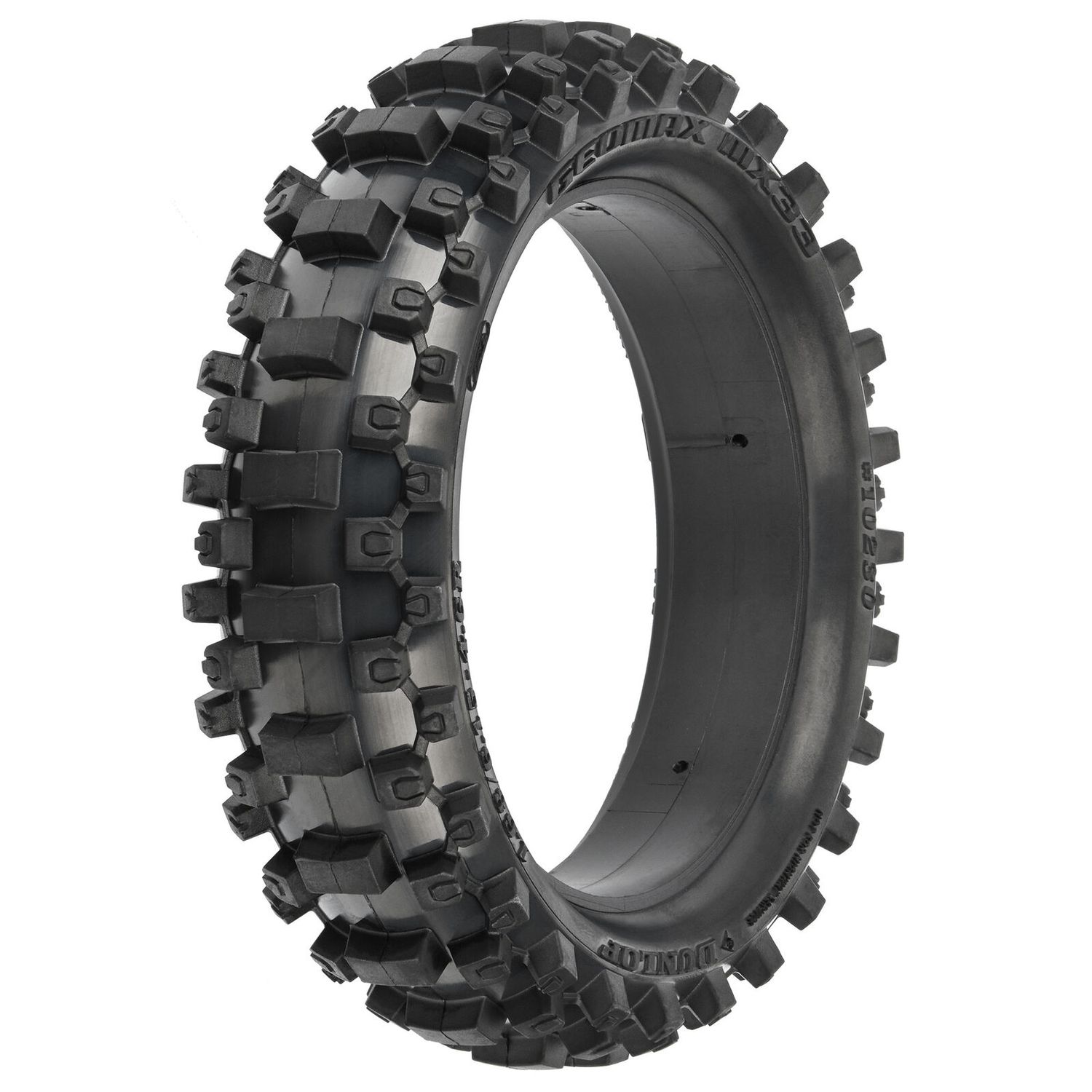 Pro-Line 1/4 Dunlop Geomax MX33 V2 CR4 Rear Tire MTD Sleeve: Pro-Spec Wheel PRO1023011