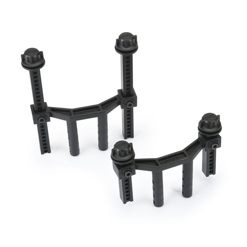 Pro-Line 1/10 Extended Front/Rear Body Mounts: Most Arrma 4x4 Trucks PRO637500