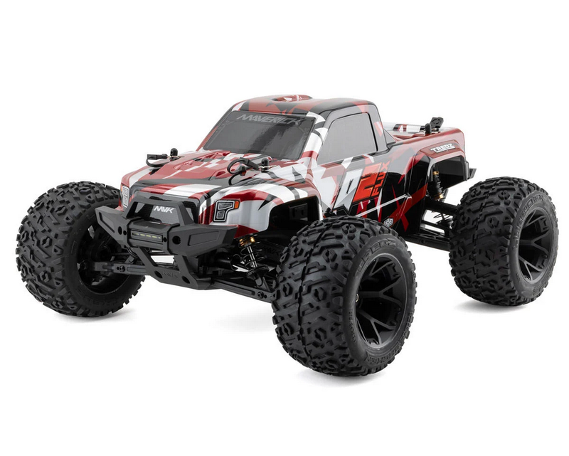 Maverick Quantum2 Flux Brushless 1/10 4WD RTR Electric Monster Truck (Red) MVK150405