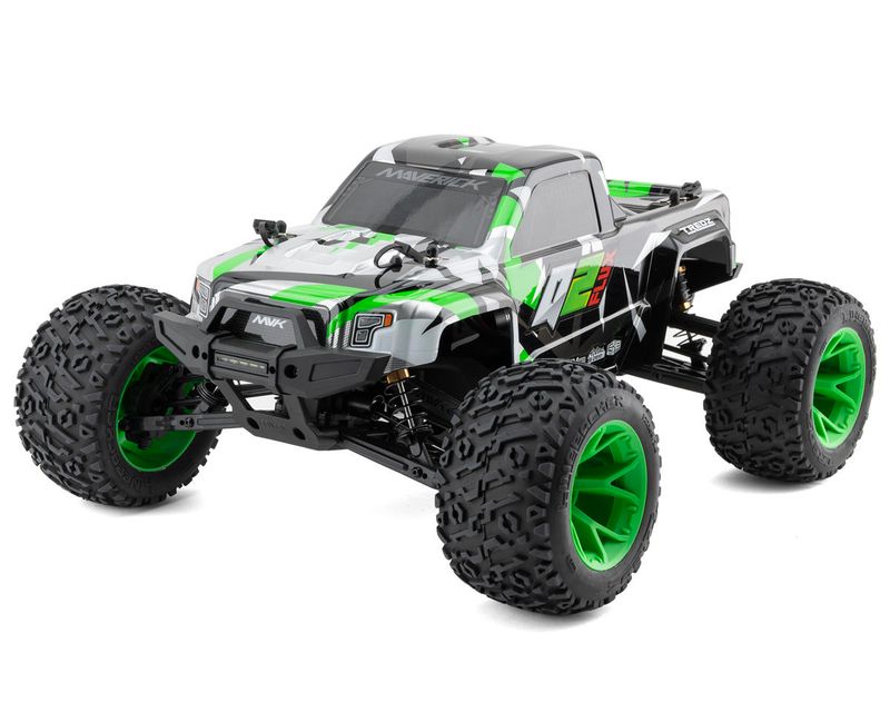 Maverick Quantum2 Flux Brushless 1/10 4WD RTR Electric Monster Truck (Green) MVK150406