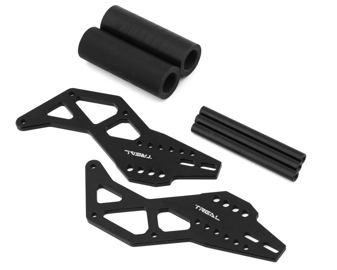 Treal Hobby Losi LMT Aluminum Adjustable STD Wheelie Bar (Black) TLHTLMT-67