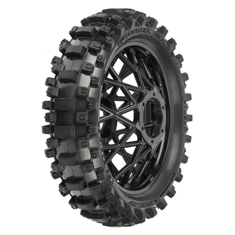 Pro-Line 1/4 Dunlop Geomax MX33 CR4 Rear Tire MTD Black: Promoto-MX PRO1023010
