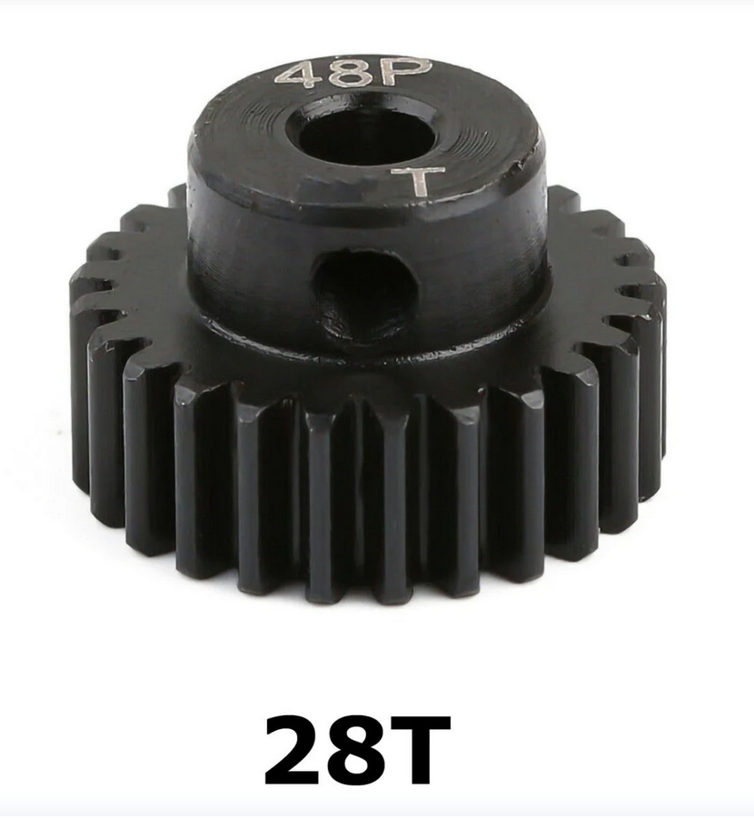 Powerhobby Hardened Steel 48P 5MM 28T Pinion Gear 48P5MM28T