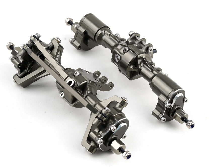 Powerhobby Aluminum Front and Rear Portal Axles +8mm Redcat Ascent-18 PHB7205