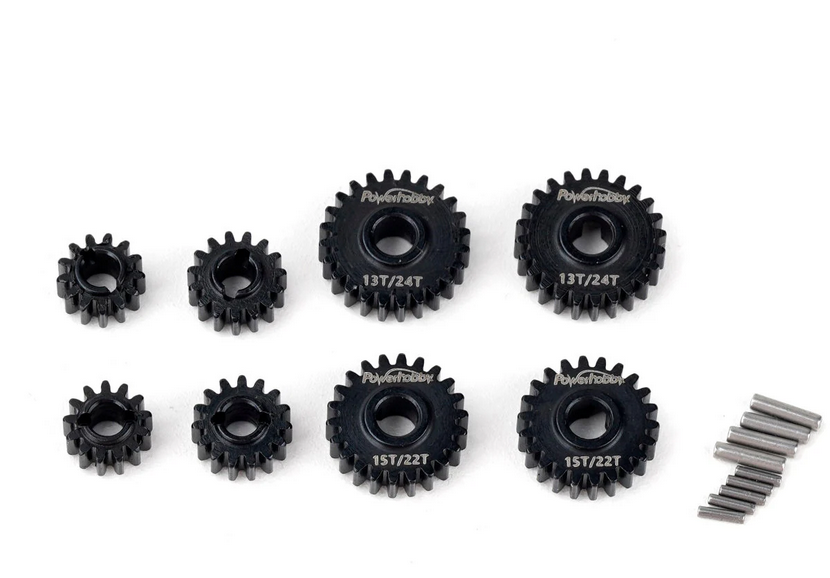 Powerhobby Chromoly Steel overdrive Gears Redcat Ascent-18 PHB6715