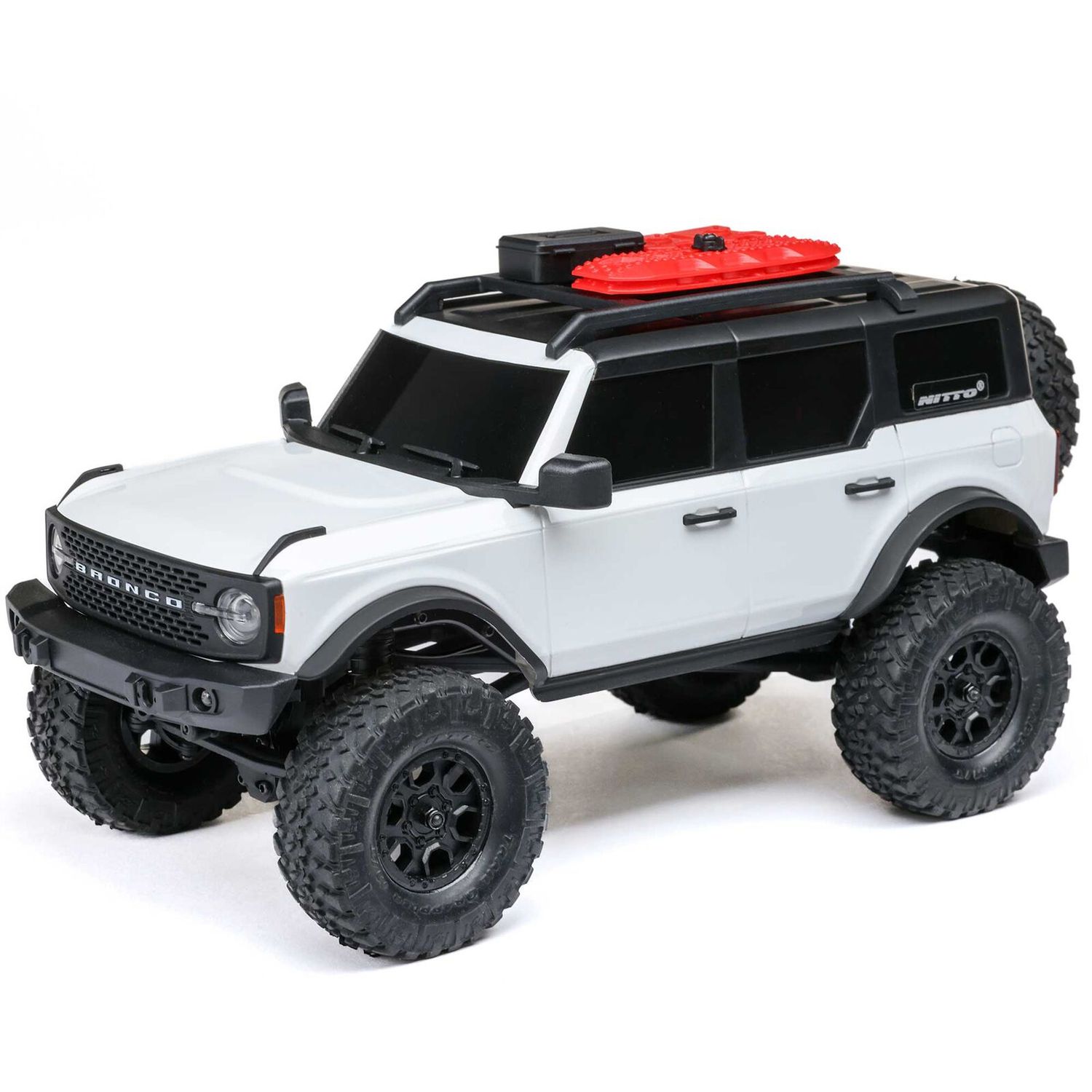 Axial SCX24 Ford Bronco 4X4 RTR Brushed Rock Crawler (Battery &amp; Charger Included), White AXI00006V2T4