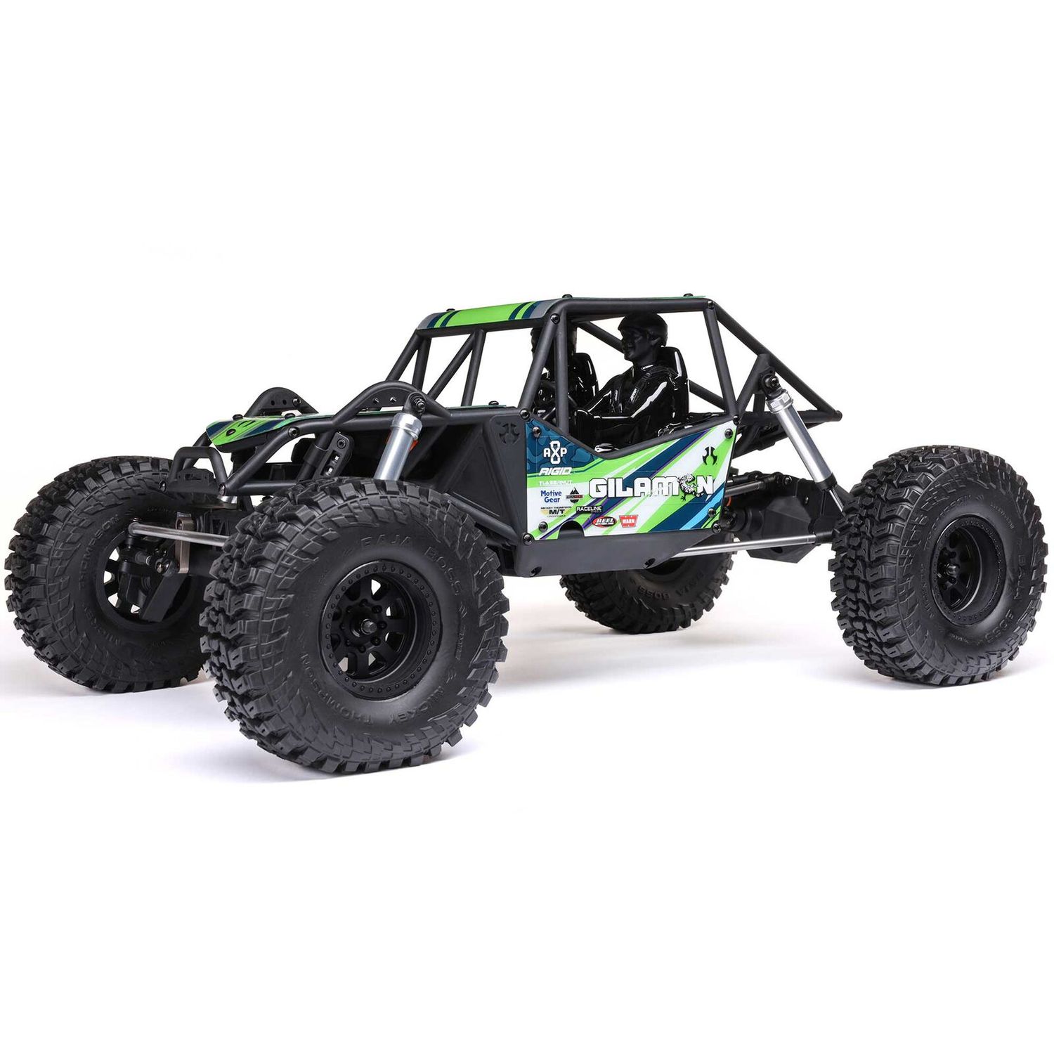Axial 1/8 AXP8 Gilamon 2.2 4X4 RTR Brushed Trail Buggy, Green AXI-1207T1