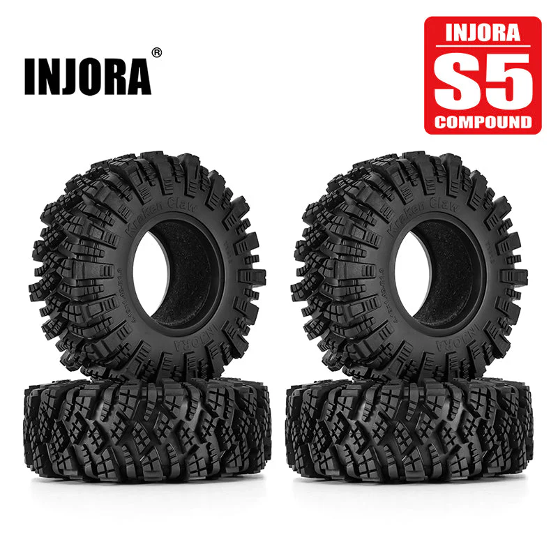 INJORA S5 Kraken Claw 1.9&quot; 4.19&quot; OD M/T Tires (4) (106*37mm) YQT-1913-S5