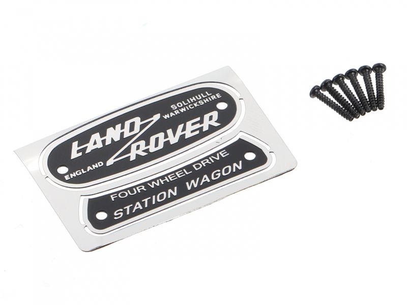 Boom Racing Emblem Set (Stainless Steel) for Series Land Rover® Station Wagon for BRX02 88 BRX02375