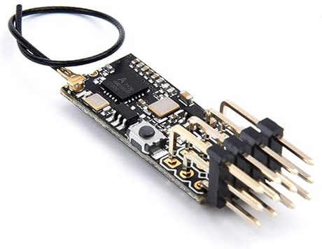 Dixieland R/C FS2A 4CH Receiver AFHDS 2A Mini RC Receiver PWM Output for Flysky (Will work with GT-5) (Soldered together)