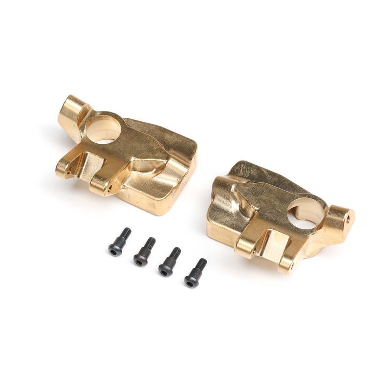 Axial Portal Knuckles (Left/Right), Brass (69.5g ea), AF16P: AXP8 AXI-2200