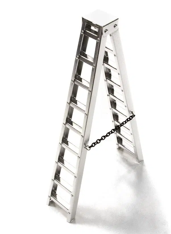 Integy Realistic Scale Step Ladders for Rock Crawlers (Ladders Height = 6 inch) C26551SILVER