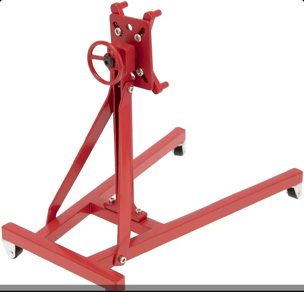 Integy Realistic 1/10 Scale Model Size Auto Garage Manual Engine Stand C31688RED