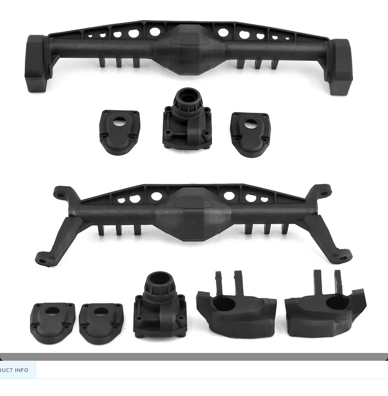 Integy Composite Front &amp; Rear F9 Portal Axle Housing Set for Axial 1/10 Capra 1.9 C33865