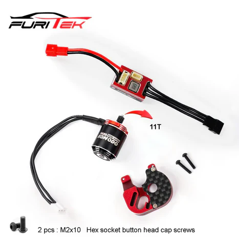 Furitek MicroModo 2025 Brushless Power System with MicroPython and MicroKomodo For Axial SCX24 FUR-2631