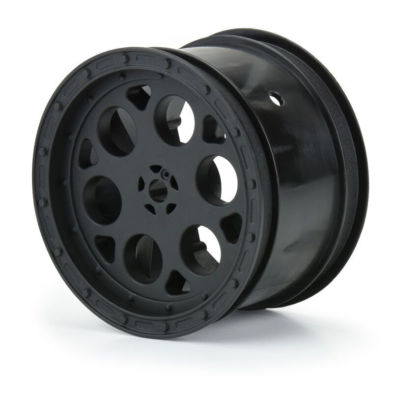 Pro-Line 1/10 Showtime Rear 2.2&quot; 12mm Sprint Car Wheels (2) Black PRO278303