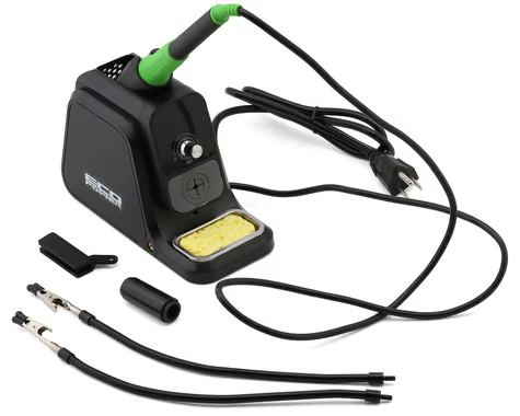 EcoPower 80W Adjustable Temperature Digital Soldering Station w/Alligator Clip Support Arms ECP-3202