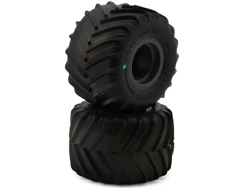 JConcepts Losi Mini LMT Renegades Pre-Mounted Monster Truck Tires (2) (Blue) w/12mm Hex JCO4123-41914