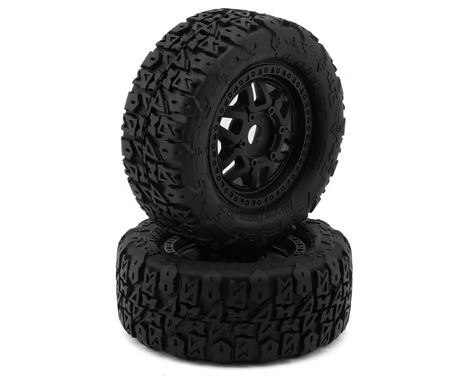 Method RC Terraform V2 Belted 1/7 Short Course Pre-Mounted Tires w/17mm Hex &amp; Switch Wheels (Black) (2) MTD1200V2