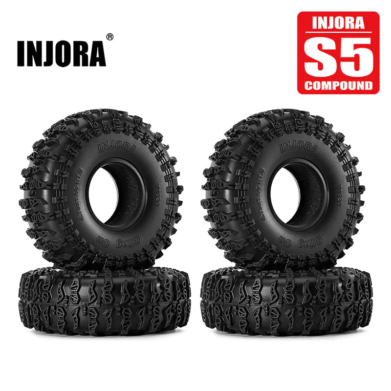 INJORA S5 Cling On 1.9&quot; 4.75&quot; OD Tires (4) (120*42mm) YQT-1920