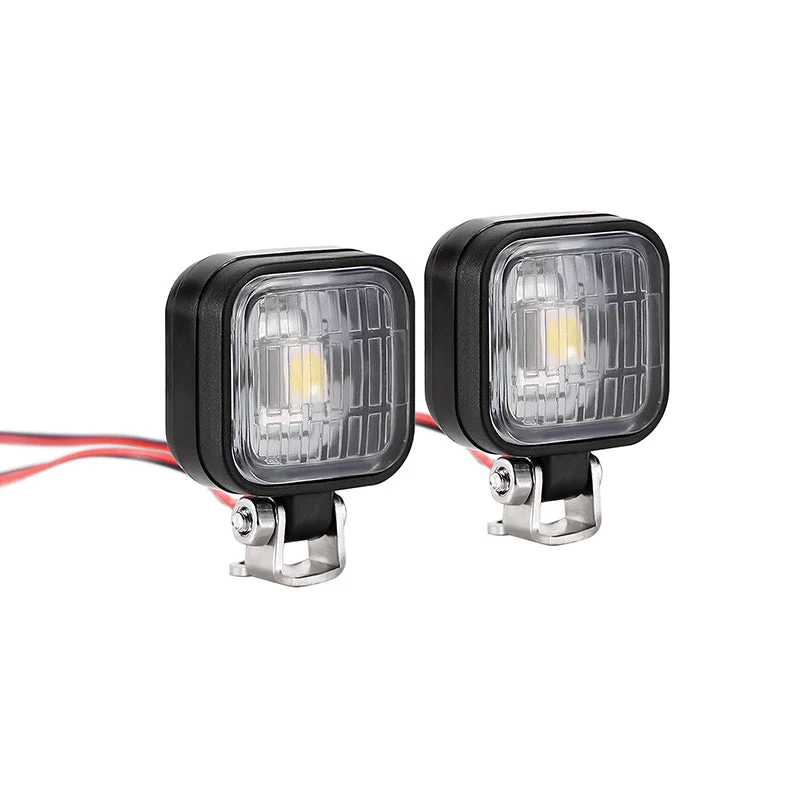 INJORA LED Lights with Bracket for RC Cars (White) (12.8mm, 14.8mm) AX-5101W