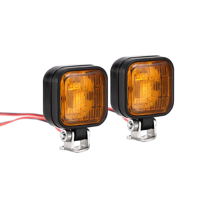 INJORA LED Lights with Bracket for RC Cars (Yellow) (12.8mm, 14.8mm) AX-5101Y