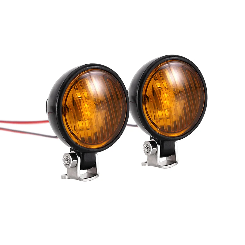 INJORA LED Lights with Bracket for RC Cars (12.8mm, 14.8mm) (Yellow) AX-5100Y