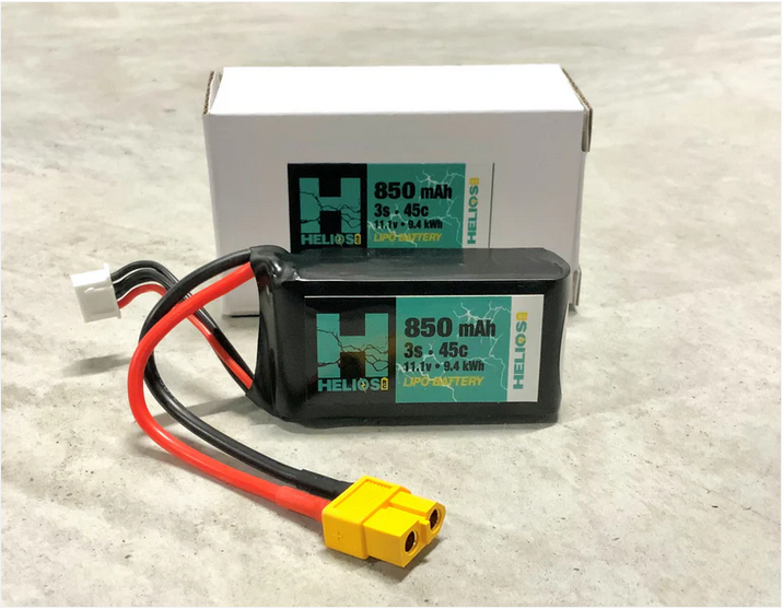 Helios RC 3S 850 mAh 45c Lipo (XT60)