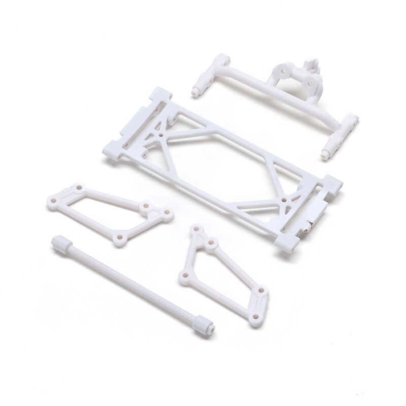 Losi Front Wing Mount Set, White: 22S Sprint LOS-2404