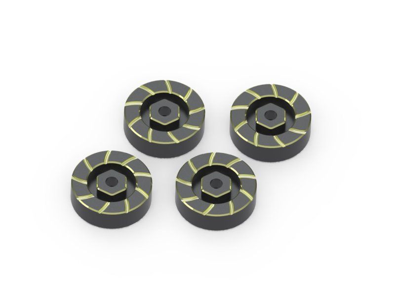 HPI 7mm Hex Hub Weight Set (Brass / 4pcs), for Venture18 161151