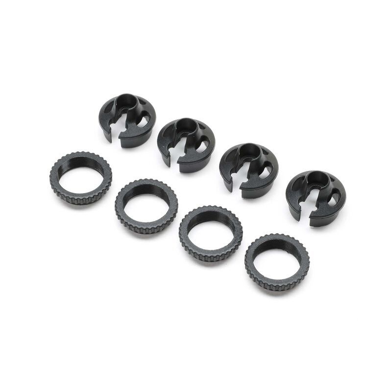 Losi Shock Spring Cup &amp; Collar Set: 22S LOS-2411