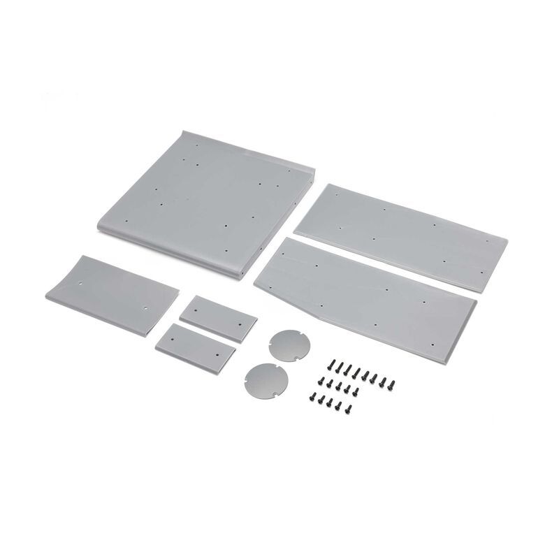 Losi Wing Panel Set, Silver: 22S Sprint LOS-1893