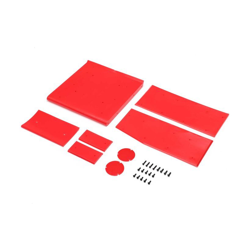 Losi Wing Panel Set, Red: 22S Sprint LOS-1895