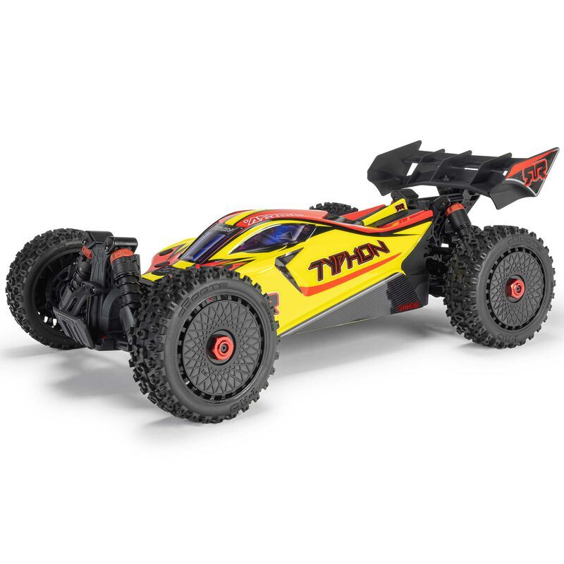 Arrma 1/8 TYPHON MEGA 665 4X4 RTR Brushed Buggy, Yellow ARA4206V4T2