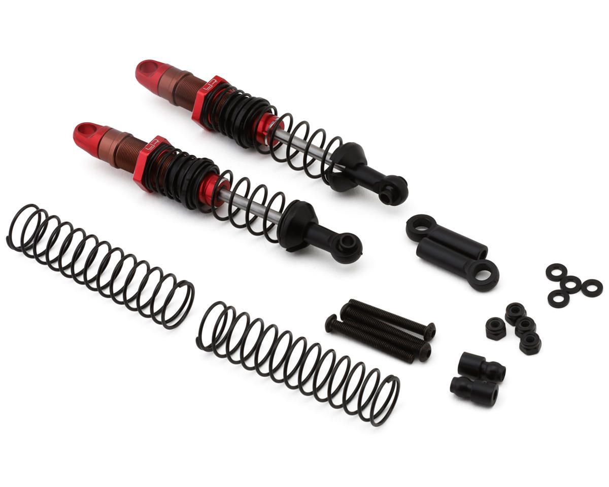 Yeah Racing Aluminum Desert Cobra Dual Spring Shocks (Red) (2) (90mm) YEA-DDC-090RD