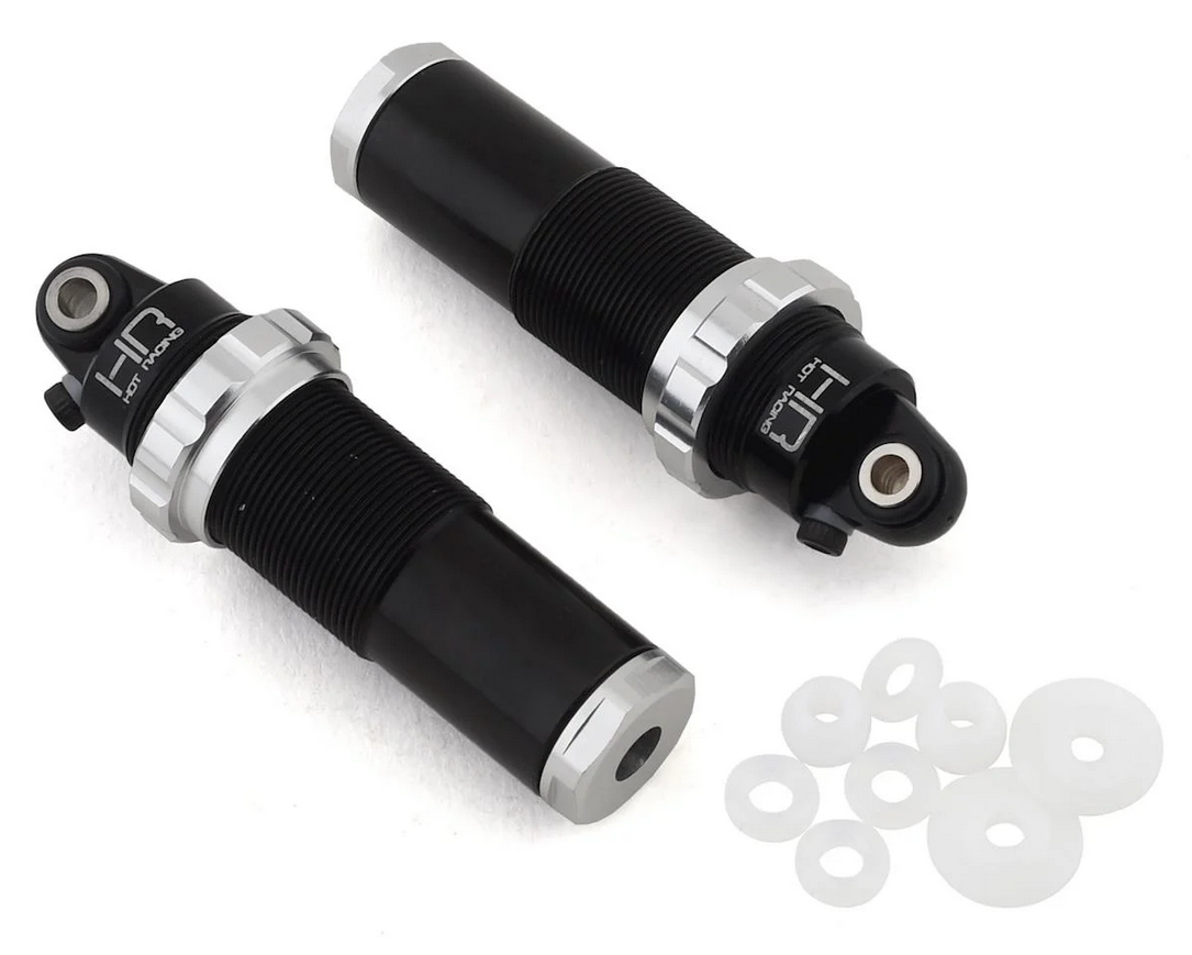 Hot Racing Arrma 4x4 Aluminum Threaded Front Bleeder Shock Bodies (Black) (2) HRAATF155AF08