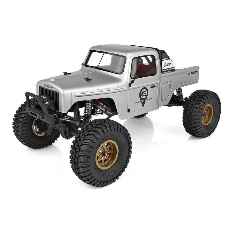 Element RC Enduro Ecto 4x4 Trail Truck RTR, Portal Axles, Gray ASC40130