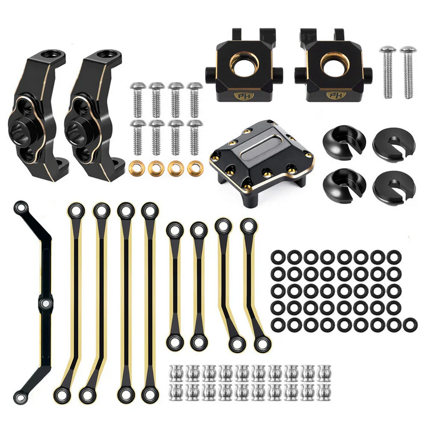 Powerhobby Steering Knuckle Link Diff Cover Caster Blocks Spring Shock: TRX-4M PHB6940