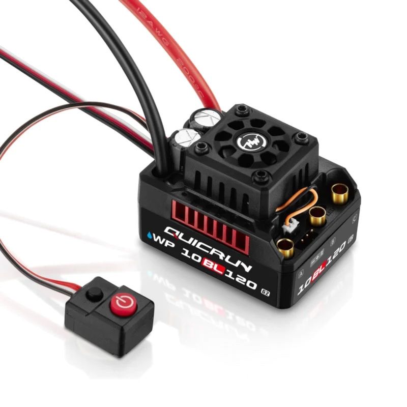 Hobbywing QUICRUN 10BL120 G2 ESC (2-4S) 1/10th Sensorless Brushless System HWI30107200