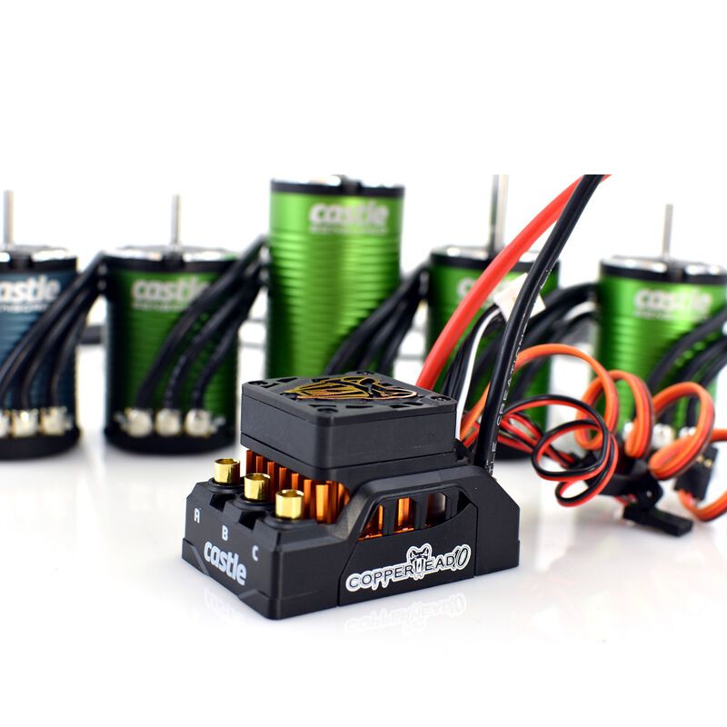 Castle Creations 1/10 Copperhead 1410-3800Kv Sensored Brushless ESC/Motor Combo CSE10016610